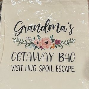New Grandma getaway tote bag perfect gift for new nanas